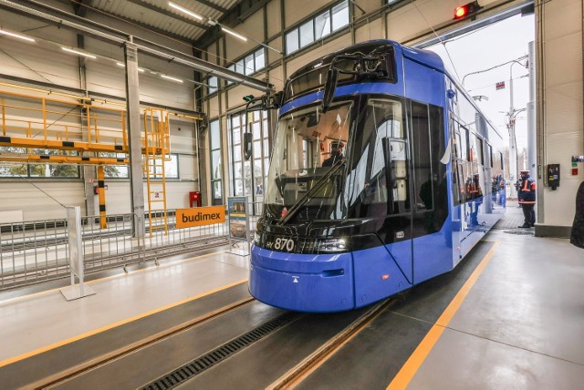 Na terenie Stacji Obsługi Tramwajów w Nowej Hucie oddano do użytku nowoczesną halę.