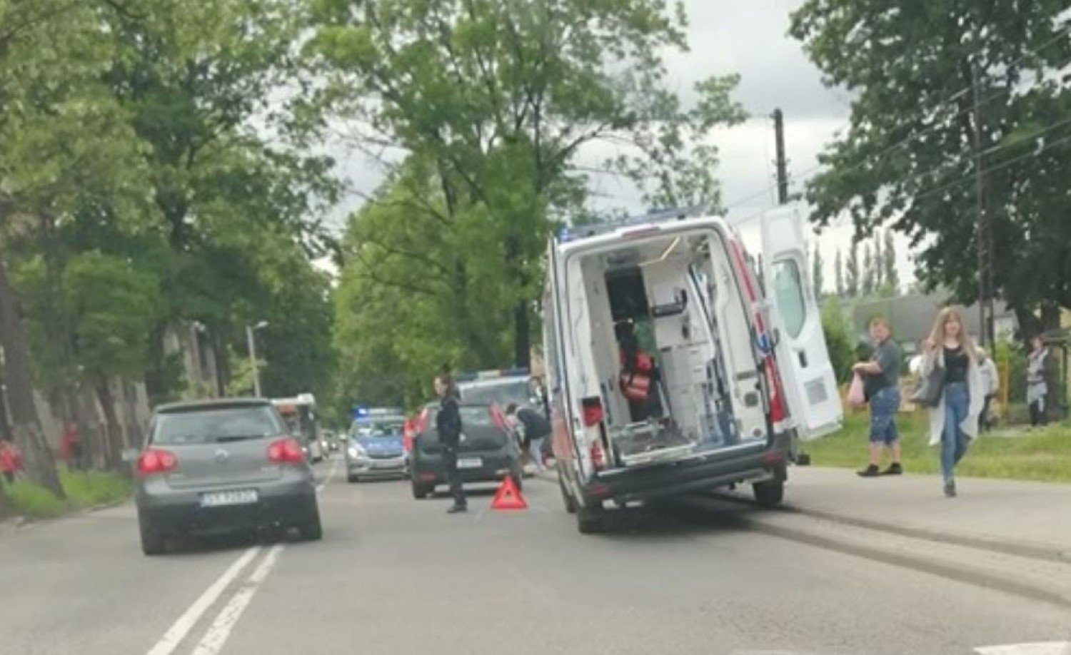 Wypadek w Bytomiu potrącenie na ulicy Zabrzańskiej za