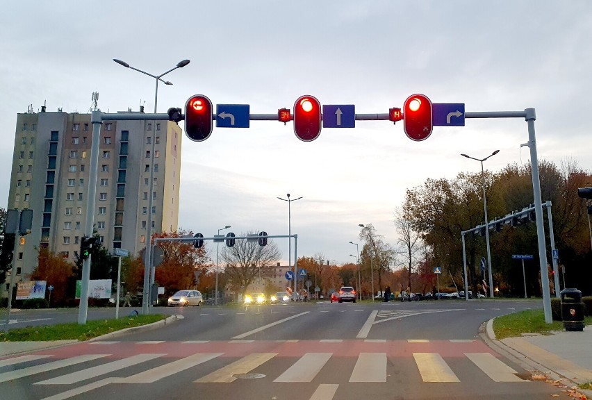 Nowe sekundniki na skrzyżowaniu JPII z Grunwaldzką