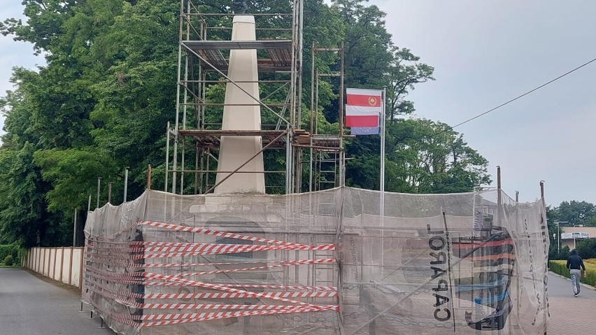 Remont pomnika Grunwaldu w Boguchwale zaczął się w kwietniu...