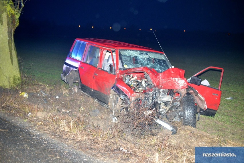 Wypadek w powiecie włocławskim. Kierowca nissana był pijany?! [zdjęcia]