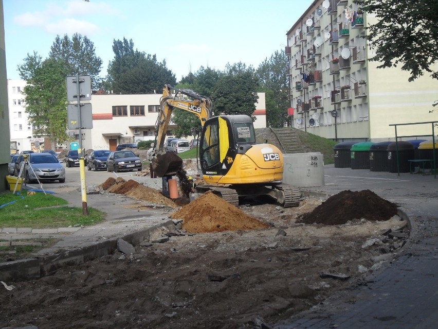 Przebudowa ul. Legionów w Ustce trwa. Prace ruszyły 13 lipca...