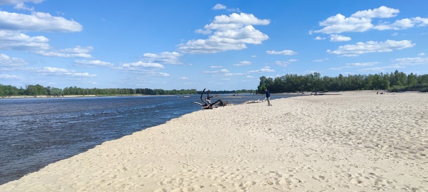 Ukryta plaża w Ciszycy pod Warszawą. Wygląda obłędnie, ale nie powinno się tam wchodzić