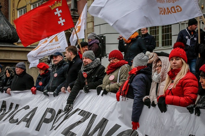 Protest w Gdańsku pod hasłem: "Wolontariat Niewinny"