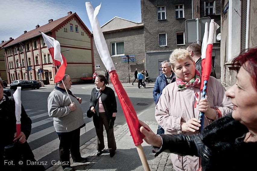 Manifestacja PIS w Wałbrzychu