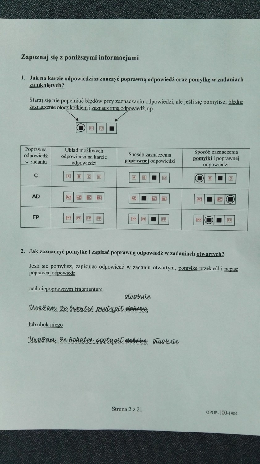 Egzamin ósmoklasisty POLSKI - ODPOWIEDZI, ZADANIA, ARKUSZE...