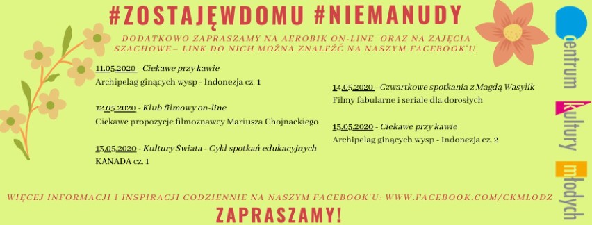 Centrum Kultury Młodych 

Zaprasza w ramach cyklu "Ciekawie...