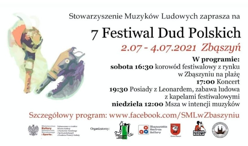 VII Festiwal Dud Polskich. Wielkopolska stolicą polskiej muzyki dudziarskiej. Zbąszyń 02-04.07.2021 [Zdjęcia]