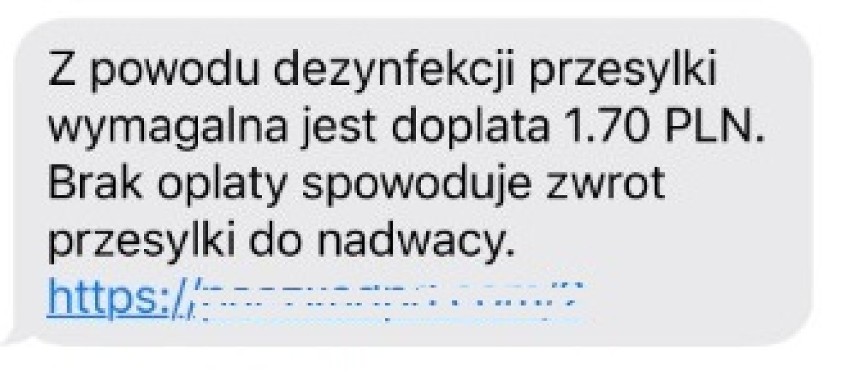 Na kolejnych zdjęciach przykłady fałszywych wiadomości SMS -...