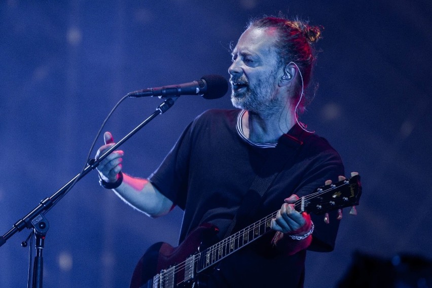 Thom Yorke podczas koncertu Radiohead w Gdyni na festiwalu...