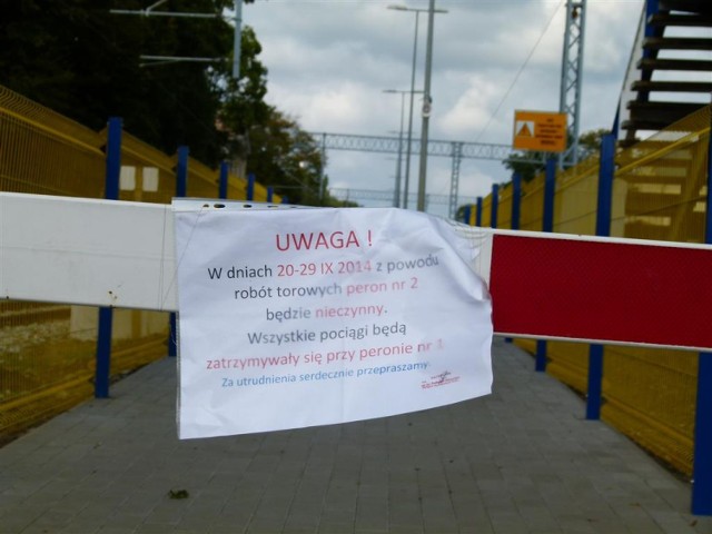 Peron drugi w Piotrkowie będzie zamknięty do 29 września