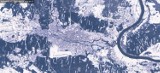 Bydgoszcz zasypana śniegiem na zdjęciach satelitarnych. Wygląda księżycowo. Zobacz zdjęcia [galeria]
