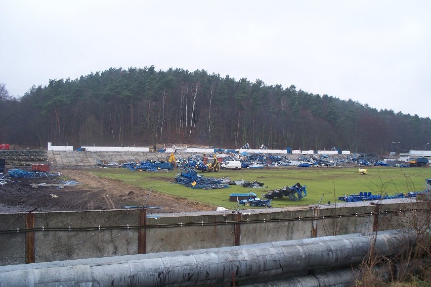 rozbiórka stadionu Fot. R.Paruszewski