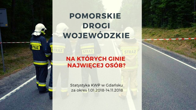 Wypadki 2018 w woj. pomorskim. Niebezpieczne drogi wojewódzkie na Pomorzu. Gdzie ginie najwięcej osób? [policyjne statystyki]