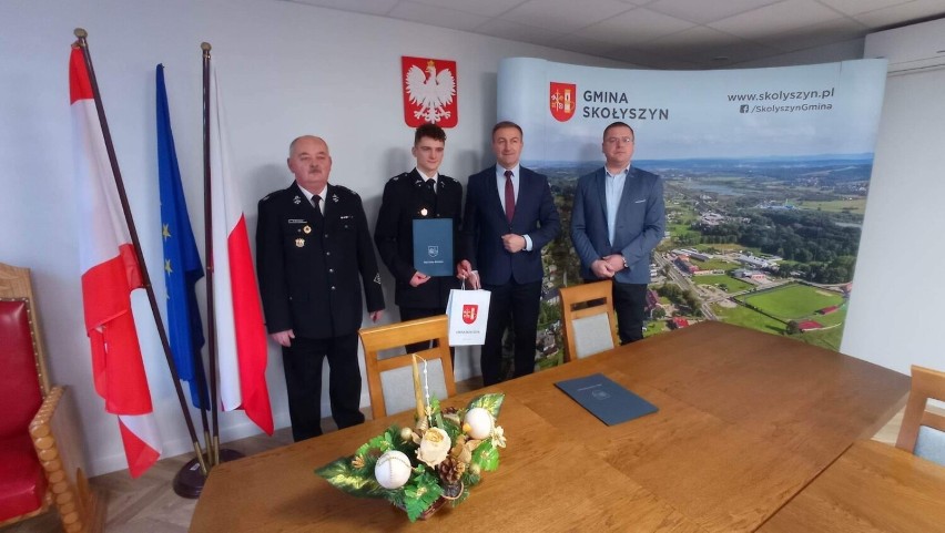 Nagrody wójta dla druhów z OSP KSRG w Święcanach