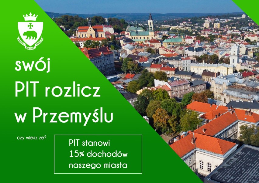 Władze Przemyśla zachęcają do płacenia podatku PIT w tym...