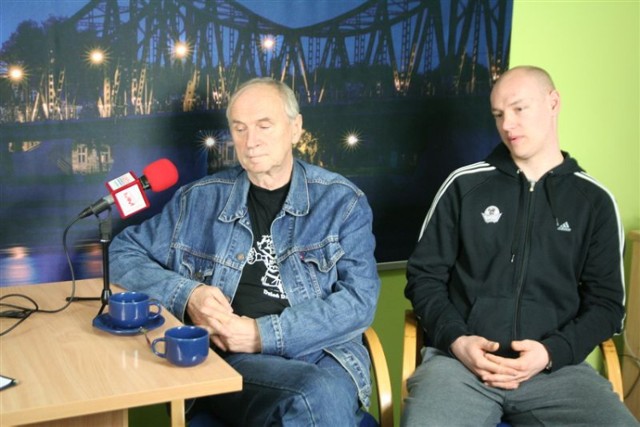 Od lewej Kazimierz Tomaszewski i Grzegorz Kożan, trenerzy TKM Włocławek