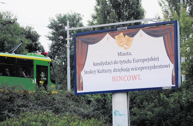 Nazwisko wiceprezydenta "od kultury" trafiło na billboardy