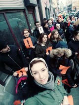Protest pod biurem Anny Zalewskiej. Wspierali strajk nauczycieli [ZDJĘCIA]