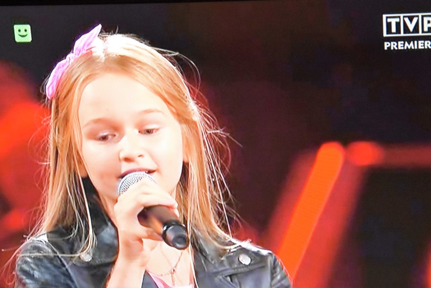 Hania Lasota z Rydułtów w The Voice Kids idealnie panuje nad głosem. Dawid Kwiatkowski ją wybrał