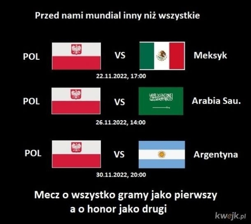 Mistrzostwa świata w Katarze 2022. Najlepsze memy o mundialu. "Polscy szejkowie na mundialu w Katarze"