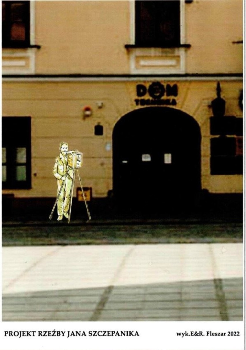 Rzeźba Jana Szczepanika miała stanąć przed Domem Technika na...