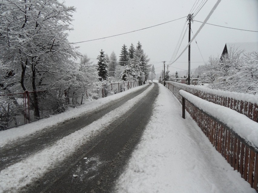 Zima wróciła w Beskidy. Zdjęcia z zaśnieżonej Rycerki Górnej...
