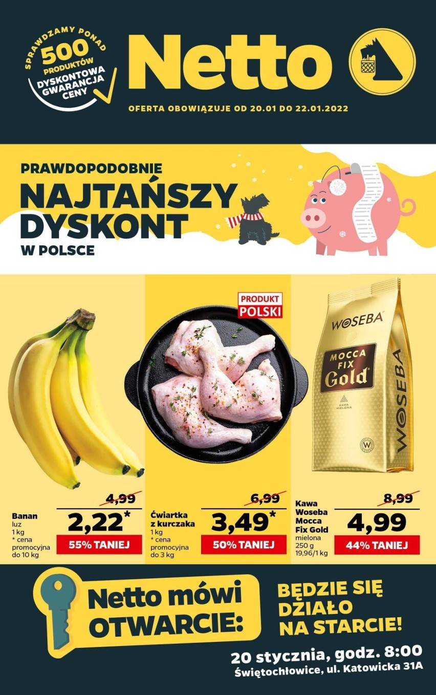 Netto otworzyło pierwszy sklep w Świętochłowicach - wcześniej było tam Tesco. Zobacz aktualną GAZETKĘ z promocjami