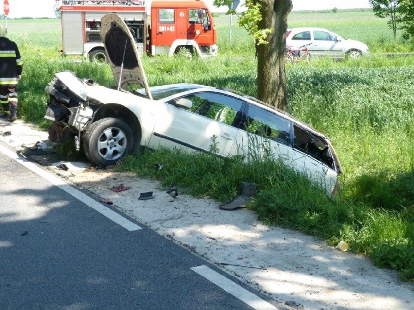 Wypadek drogowy w Brodziszewie