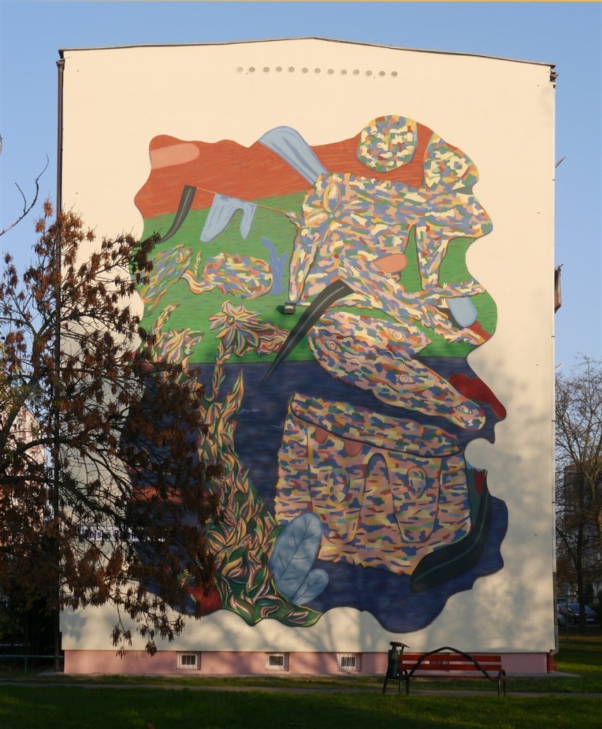 Kolejny mural pojawił się w Kaliszu. "Ogród wyobraźni"...