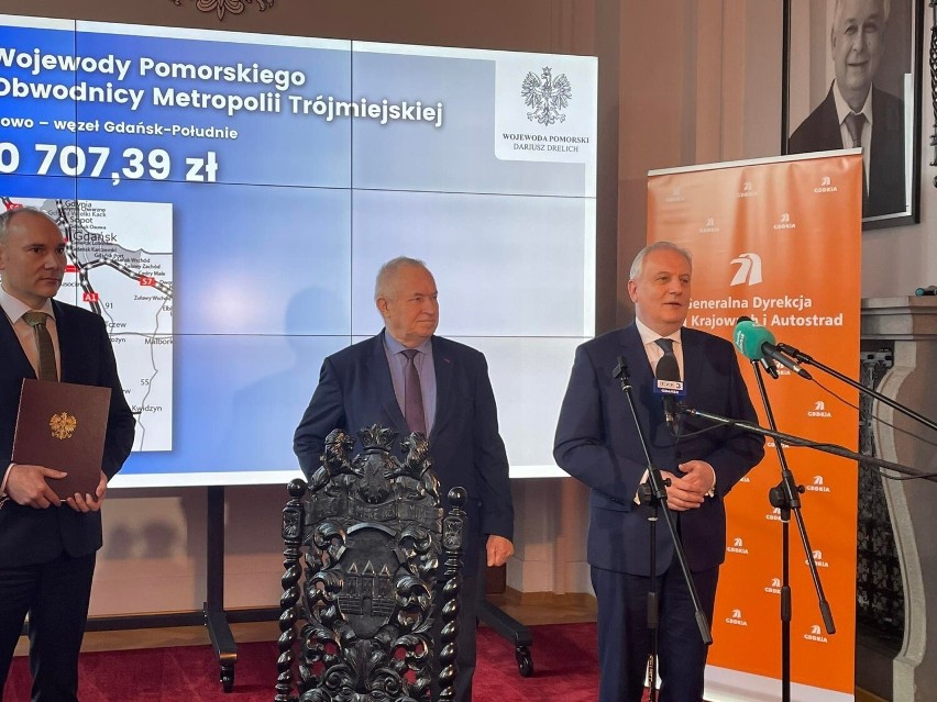 Jest zgoda na rozbudowę węzła Gdańsk Południe. "Zaczynamy inwestycję drogową, która ma kluczowe znaczenie"