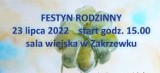 Zakrzewko gmina Zbąszyń. Festyn Rodzinny atrakcje. Konkursy. Wystawa prac Marzena Basińska. Kiedy?