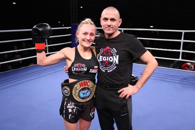 Martyna Kierczyńska z trenerem Maciejem Domińczakiem