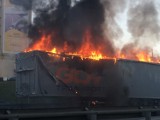 Katowice: Pożar na S 86 przy salonie meblowym Agata. To płonęła naczepa [ZDJĘCIA]