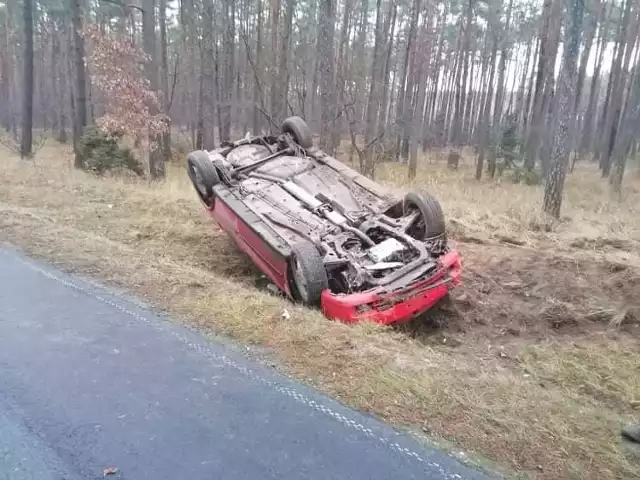 Zdarzenie drogowe w miejscowości Wielki Sosnowiec, gmina Łabiszyn