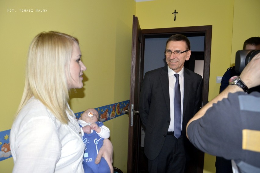 Prezydent Olsztyna odwiedził trojaczki