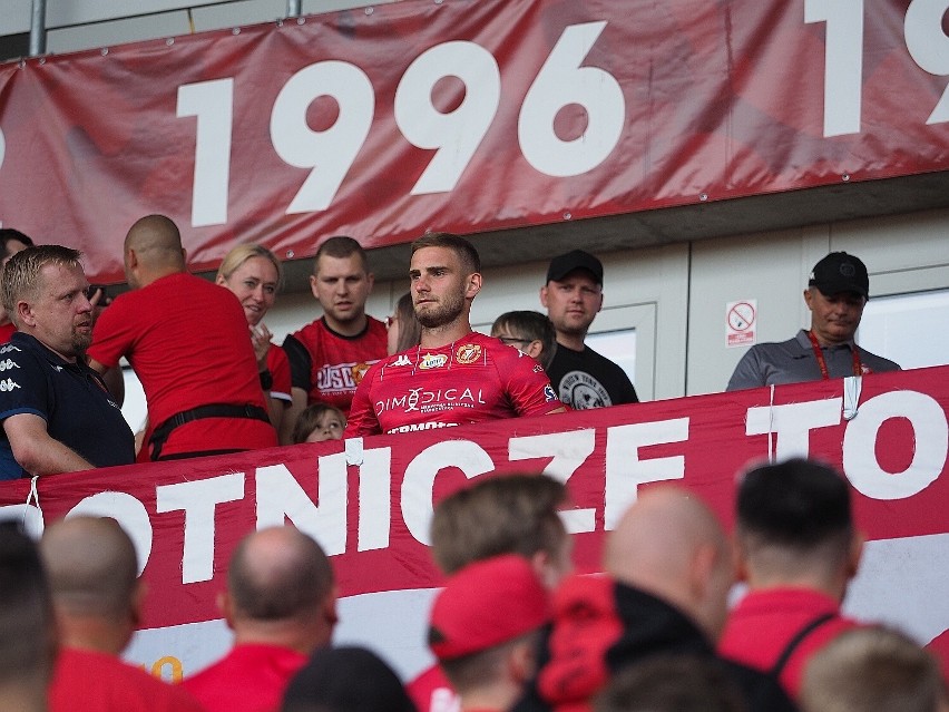 Prezentacja piłkarzy Widzewa na stadionie przy al....