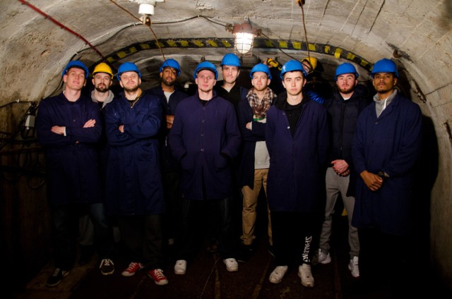 Koszykarze MKS-u w podziemiach dąbrowskiej kopalni
