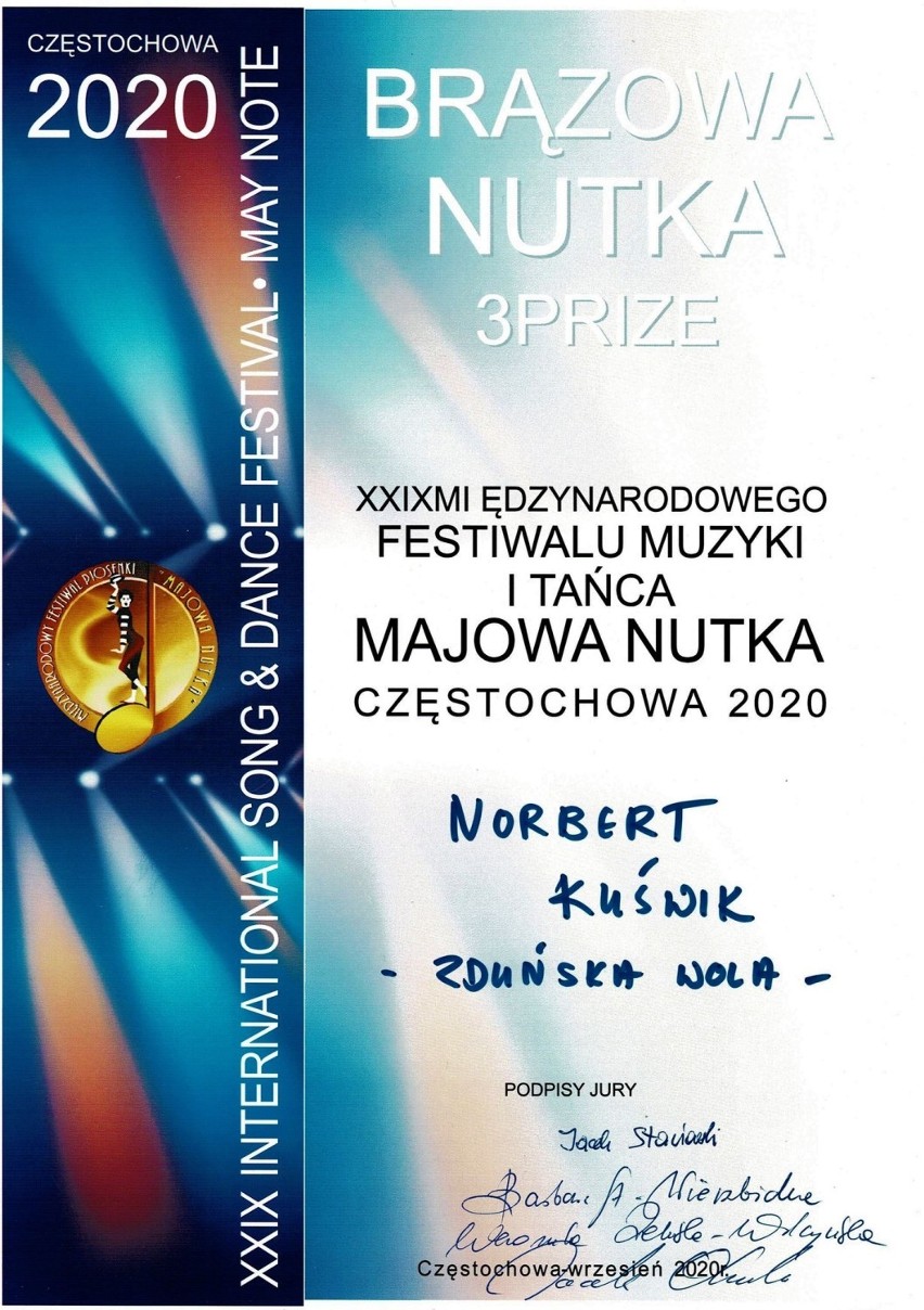 Kolejne muzyczne sukcesy Norberta Kuświka