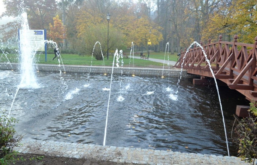 Fontanna w Parku Miejskim w Wejherowie