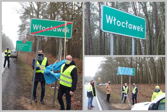 Od 1 stycznia miasto Włocławek powiększyło swoją powierzchnię o 76 hektarów. Tym samym przesunęła się granica Włocławka. Nowe tablice drogowe odsłonili prezydent Marek Wojtkowski i zastępca prezydenta Krzysztof Kukucki.