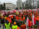 Rolnicy i myśliwi z powiatu grodziskiego dołączyli do protestu w Warszawie