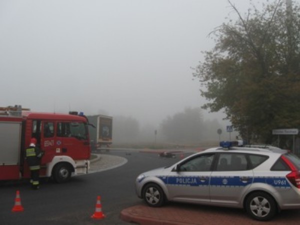 Tragiczny wypadek we Wrześni. Nie żyje motorowerzysta