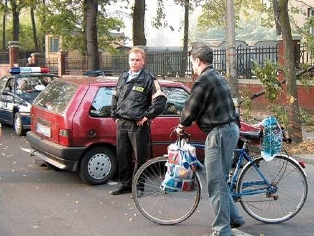 Sprawca tej kolizji został ukarany mandatem.  adrian karpeta