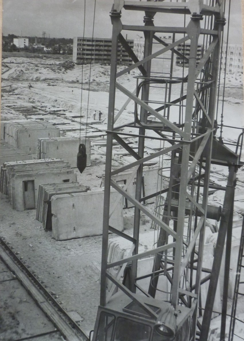 Budowa pierwszych bloków, 1975, Archiwum SM „Rubinkowo”