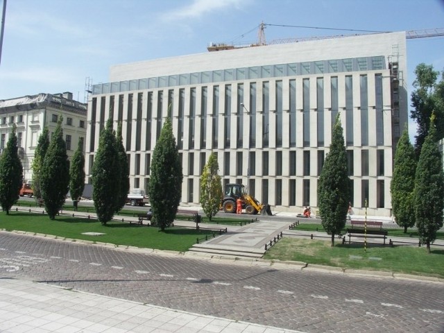 Nowy gmach Biblioteki Raczyńskich.