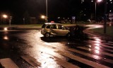 Nocny wypadek w centrum Puław (ZDJĘCIA)