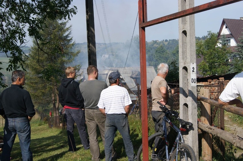 Pożar na Olczy - spłonął dom 6-osobowej rodziny