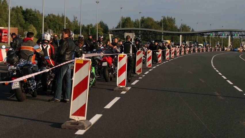 Zdjęcia z blokady autostrady A-4 w Mysłowicach 13 sierpnia 2009 r.