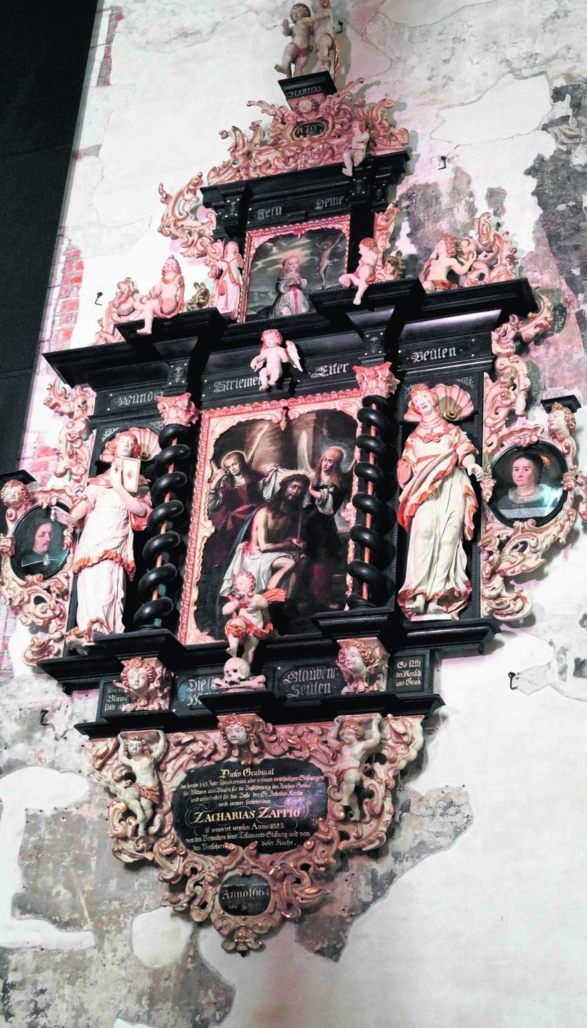 Epitafium rodziny Zappio  - obrazy malowane na blasze...